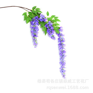 Flores Artificiales de Glicinia de 140 cm, Material de Seda, Tallo de Plástico, Decoración para el Hogar, Adorno para Colgar en la Pared - Product Image 5