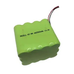 AA 2500mAh 14.4v ni-mh rechargeable battery pack for electronical robot vacuum cleaner