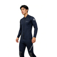 3MM Unisex Erwachsenen-Gummi-Tauchanzug, Warm, Kältebeständig, Sonnenschutz, Schnelltrocknend, Einteiliger Tauchanzug zum Schwimmen und Surfen