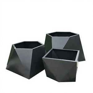 Jardinière Moderne Extérieure en Métal Écologique Foshan, Anti-rouille, Imperméable, Revêtement PVC, Bac de Jardin Surélevé avec Drainage - Product Image 1