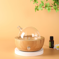 Diffuseur de nébulisation en verre de bambou, vente en gros, décoratif, parfum, huile essentielle, arôme, brume froide, diffuseur