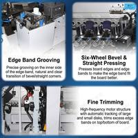 Machine de chantournage automatique CNC Mingan-568 avec pré-fraisage, suivi des coins, raclage et polissage, et scie