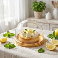 Boîte à gâteau mini transparente en plastique PET de qualité alimentaire, jetable, personnalisable, pour œufs croustillants, vente en gros, best-seller