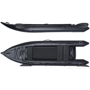 เรือคายัคไฮบริด Kaboat (คายัคและเรือแบบผสมผสาน) ขนาด 330 ซม. สีดำ พื้นแบบ Airdeck - Product Image 1