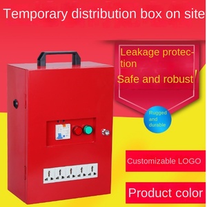 Boîte de distribution portable temporaire avec câblage d'alimentation sur chantier - Product Image 2