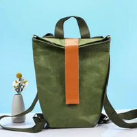 Tas Kertas Travel Dupont Custom Tahan Air, Dapat Dicuci, Untuk Olahraga, Gym, Sekolah, Tas Selempang Kertas Kraft Berlapis, Tas Ransel Tyvek, Tas Pendingin