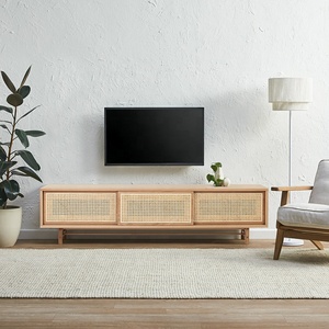 Oem ODM gỗ TV đơn vị bảng Tủ thiết kế phòng khách nhà văn phòng đồ nội thất bàn Antique LCD chân di chuyển TV khán đài - Product Image 2