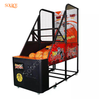 SOURE Machine de jeu de basket-ball commerciale pliable, machine d'arcade à monnayeur pour centre commercial et salle de jeux