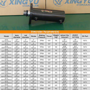 Cylindre hydraulique sur mesure de 100 tonnes à bride avant robuste pour machines de pliage par moulage par injection – Vente directe transfrontalière - Product Image 5