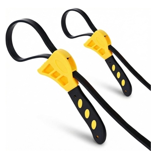 Clé à sangle réglable en caoutchouc antidérapant de 6 et 8 pouces, ouvre-bocal, pour mains faiblement musclées, filtre à huile, pommeau de douche, outils de plomberie - Product Image 3