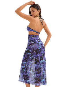 Của phụ nữ thân thiện với môi hai-mảnh tam giác áo ngực & in Bikini đáy với logo phía trước v-cổ Áo Tắm Đồ bơi - Product Image 5