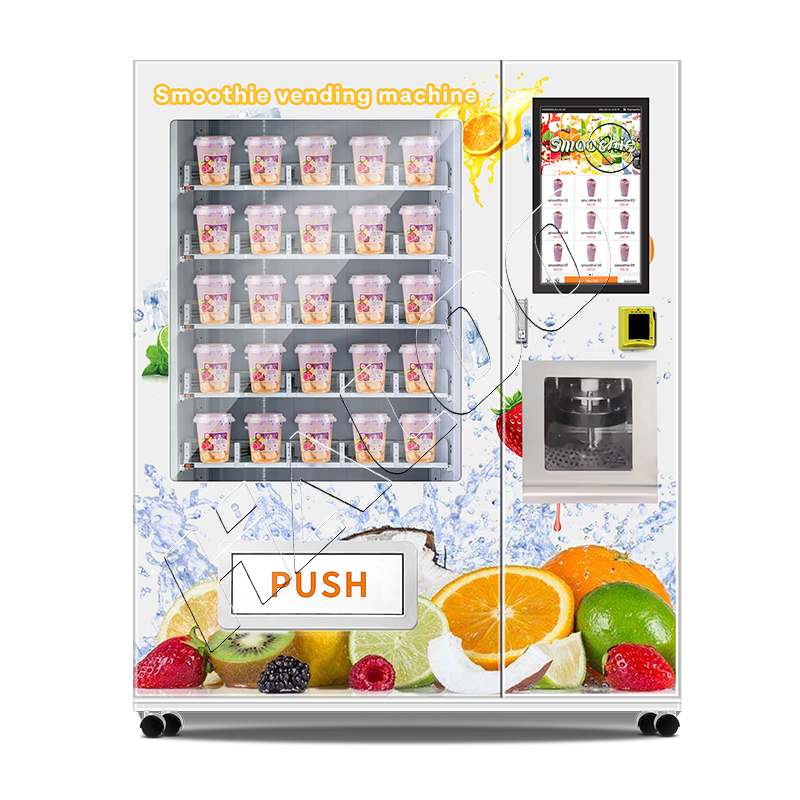 Selbstbedienungs-Obst-Smoothie-Misch automat und Kühl-Smoothie-Verkaufs automat