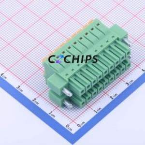 KF2EDGKNHM-3.5-2*9P Plug-in Terminal Block P=3.5mm Connector Male Plug Screw Fixing 2x9P 3.5mm - Product Image 2