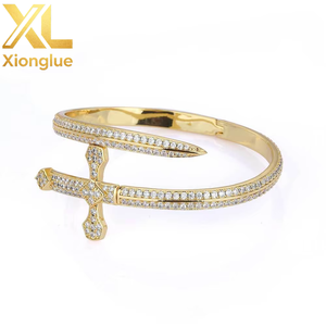 Chaîne cubaine personnalisable pour homme en argent sterling 18 carats plaqué or, ajustable, avec perles en laiton - Product Image 6