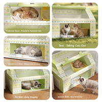 Nouvelle tente pour animaux de compagnie printemps-été 2026, chambre de maternité rectangulaire pour chats et cage d'élevage pour chats et chiens