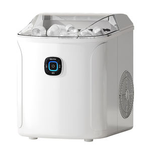 Macchina per Ghiaccio a Cubetti Elettrica Domestica con Produzione Giornaliera, Alimentazione Manuale dell'Acqua, Modello da Banco per Ghiaccio Masticabile - Product Image 1