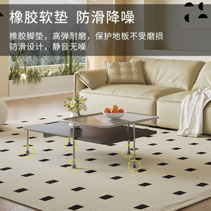 Adjustable Aluminum Alloy Furniture Foot <b>Pad</b> With Felt Base For <b>Bed</b> Noise Reduction Bedroom Use - Product Image 3