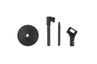 Support de microphone de table en plastique noir réglable avec base ronde pour basson, vente en gros