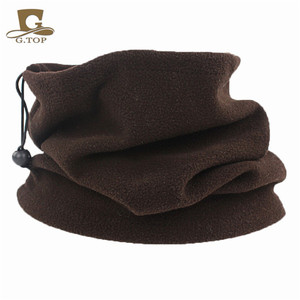 Winter Fleece <b>Neck</b> <b>Warmer</b> Multi Functional Drawstring Face Mask For Outdoor Sports Cycling Autumn Winter Use - Product Image 2