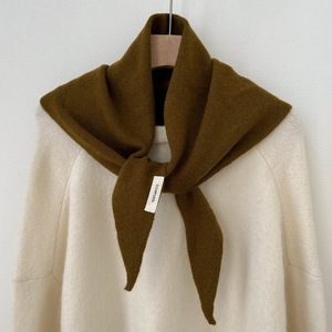 Chal de Punto de Lana Corto, Triangular, Vintage, Británico, para Mujer, Ecológico, Multifuncional, Cálido - Product Image 6