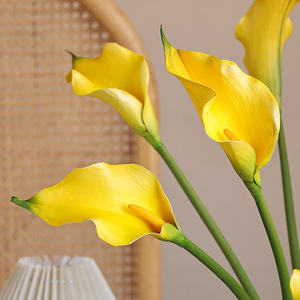 Lys Calla Artificiels Réalistes au Toucher Naturel de 68 cm – Vente en Gros de Fleurs en PU pour Mariages, Événements et Décoration Hôtelière - Product Image 6