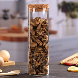 Mini diametro trasparente alto borosilicato tè <span class=keywords><strong>Cordyceps</strong></span> capsula di vetro vasetto con coperchio di bambù - Product Image 6