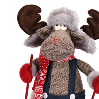 Peluche Élan de Noël de 50 cm pour la décoration de table, Poupée Festive pour Vitrine Hivernale, Vente Directe Usine