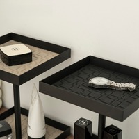 Rangement à domicile, bureau, acier inoxydable, rotatif, multifonctionnel, double couche, étagère de rangement pour cosmétiques, bijoux, parfum, rouge à lèvres