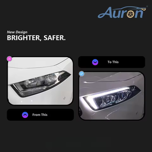 AURON - Conjunto de Faros Delanteros LED CSP de Alta Calidad, 12 V, 6000 K, 36 W, 6000 Lúmenes, Forma de Bombilla D2H, Clase A, W177, Accord 2019-2022, OE - Product Image 2