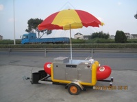 Remorque de restauration rapide mobile camion de restauration hot-dog petit chariot collation de nourriture mobile