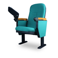 Vente en gros de meubles de théâtre coque en plastique chaise auditorium pliante personnalisée avec tablette