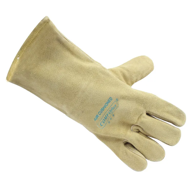 WELDAS Factory Custom 10-2000-S SOLOTEX Welding Leather Gloves Powder Free Heat Resistant Welder Gloves