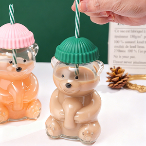 Vente en gros <span class=keywords><strong>d</strong></span>'usine, verres en forme <span class=keywords><strong>d</strong></span>'ours en peluche, tasses à café et à jus pour le thé et le <span class=keywords><strong>lait</strong></span>, pour utilisation dans les restaurants - Product Image 2