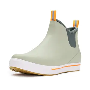 High quality Rubber Ankle Deck Boots custom logo waterproof comfortable Neoprene rain deck boots