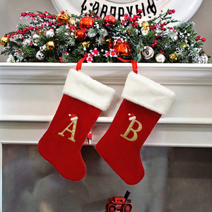 Chaussettes <span class=keywords><strong>de</strong></span> <span class=keywords><strong>Noël</strong></span> en tricot vert brodées avec le nom <span class=keywords><strong>de</strong></span> la famille, initiales A-Z, cadeau <span class=keywords><strong>de</strong></span> <span class=keywords><strong>Noël</strong></span> le plus populaire - Product Image 3