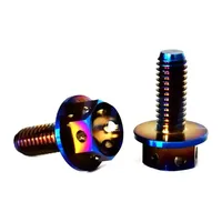 Boulons en titane Vis à tête à bride Torx avec trous Boulon à tête hexagonale Vis plaquées titane Boulon