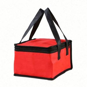 Sac isotherme portable à fermeture éclair de 6 pouces pour gâteaux, sac à déjeuner en aluminium pour livraison de repas - Product Image 1