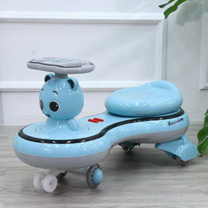 Venta caliente nuevo modelo de dibujos animados bebé columpio coche con volante bebé paseo en coche para <span class=keywords><strong>3</strong></span>-8 años - Product Image 4