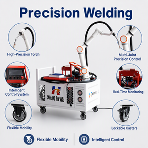 Cobot de soudage Hairun haute efficacité FR à 6 axes, avec torche refroidie par eau 2-<span class=keywords><strong>3kW</strong></span> et fonction Drag-to-Teach, pour la fabrication métallique - Product Image 2