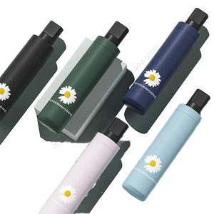 Paraguas Plegable Manual Portátil Daisy con Protección UV y Logotipo Personalizado, Venta al Por Mayor - Product Image 3