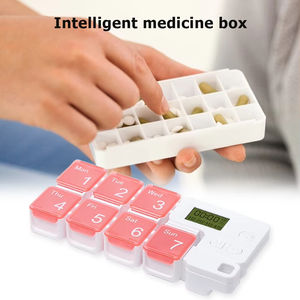 Caja de Almacenamiento de Medicamentos con Alarma, Dispensador Semanal de Pastillas Electrónico, Contenedor de Medicamentos con Recordatorio Semanal, Estuche Inteligente para Pastillas - Product Image 4