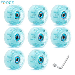 Patins à roulettes à double rangée SeeMore en stock, roues en PU de 58 mm, patins à roulettes quad avec roulements ABEC-9 - Product Image 4