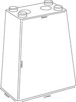 Pied de table pliant court de 110 mm en plastique PP ABS, testé SGS, moderne, pour chambre, cuisine, accessoires de mobilier, canapé, extérieur