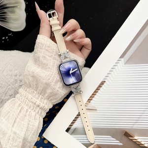 Venta al por mayor a bajo <span class=keywords><strong>precio</strong></span> para <span class=keywords><strong>Apple</strong></span> Colorful Butterfly Splicing <span class=keywords><strong>Correa</strong></span> de cuero liso - Product Image 5