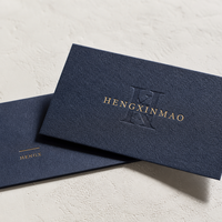 Cartes de visite professionnelles en papier offset imprimées recto verso avec logo personnalisé, finition brillante/mate