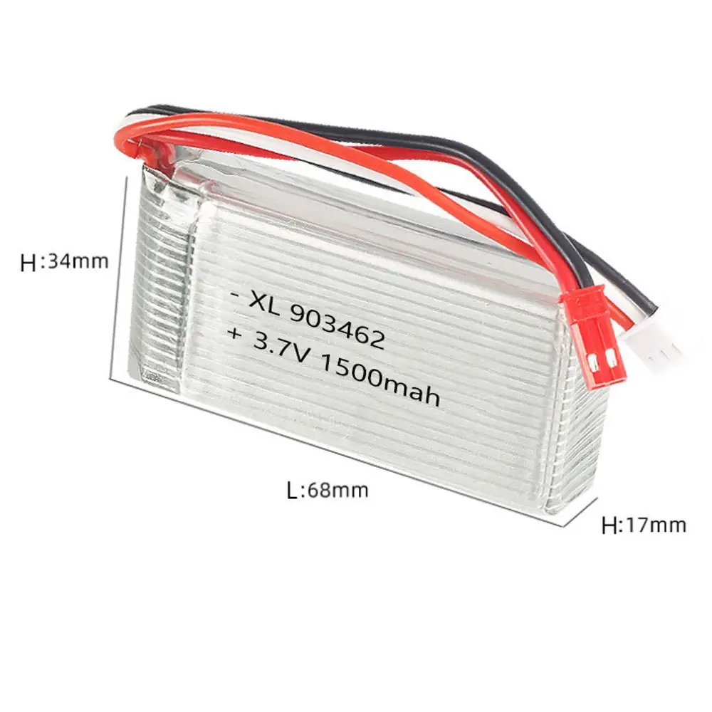 بطارية توصيل خارجي 903462 1500mAh 3.7V ارتفاع معدل 25C التفريغ بطارية ليثيوم بوليمر مروحية لعبة بدون طيار الطائرات