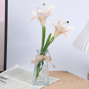 <span class=keywords><strong>Flores</strong></span> Artificiales Realistas en Maceta con Agua Falsa, Decoración <span class=keywords><strong>de</strong></span> Ventana Alta Estilo Selva, Tacto Natural, Ligeras y Ecológicas - Product Image 4