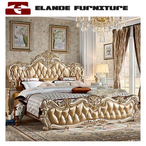 Tempat Tidur Ganda Gaya Eropa, Tempat Tidur Mewah Kulit Perancis 2 Meter, <span class=keywords><strong>2.2</strong></span> Mewah Kelas Atas Pernikahan - Product Image 3