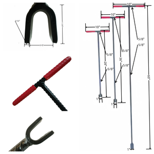 17 "المياه متر تحول صمام مفتاح قفاز لراحة قبضة اليد المحملة مقبض السباكة أداة - Product Image 4