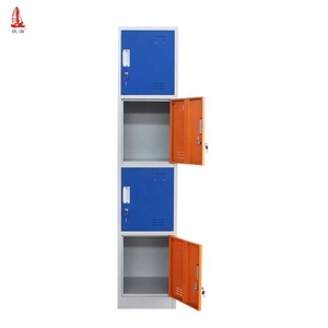 Nuevos Diseños <span class=keywords><strong>de</strong></span> Armario Metálico Moderno Comercial <span class=keywords><strong>de</strong></span> 4 Compartimentos y 4 Puertas Corredizas Coloridas para <span class=keywords><strong>Ropa</strong></span> - Product Image 6